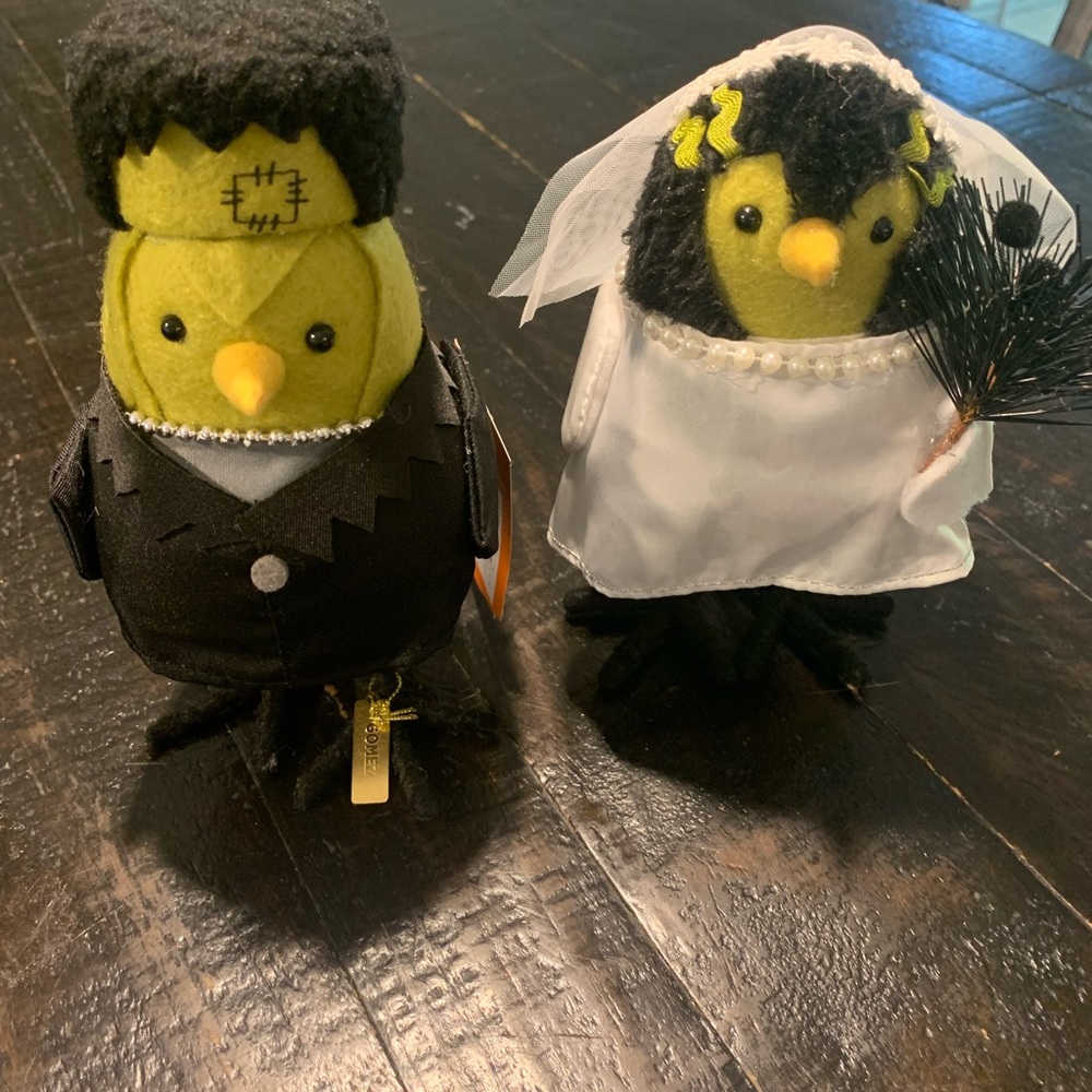 Target Halloween Bird Featherly Friends Hyde & Eek 2023 Bride & Frankenstein NWT